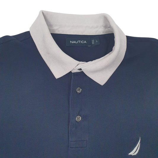 Mens Navy Nautica   Polo Shirt