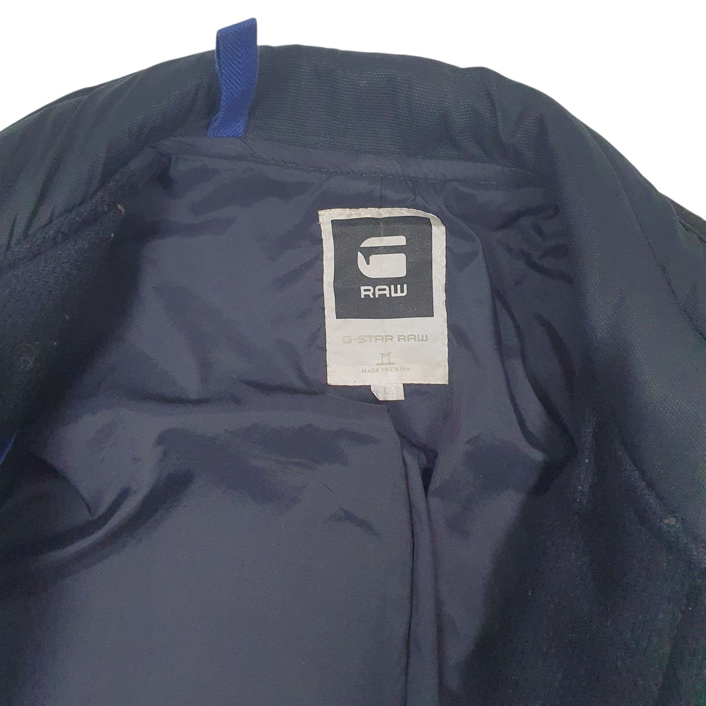 Mens Navy G Star  Full Zip Coat