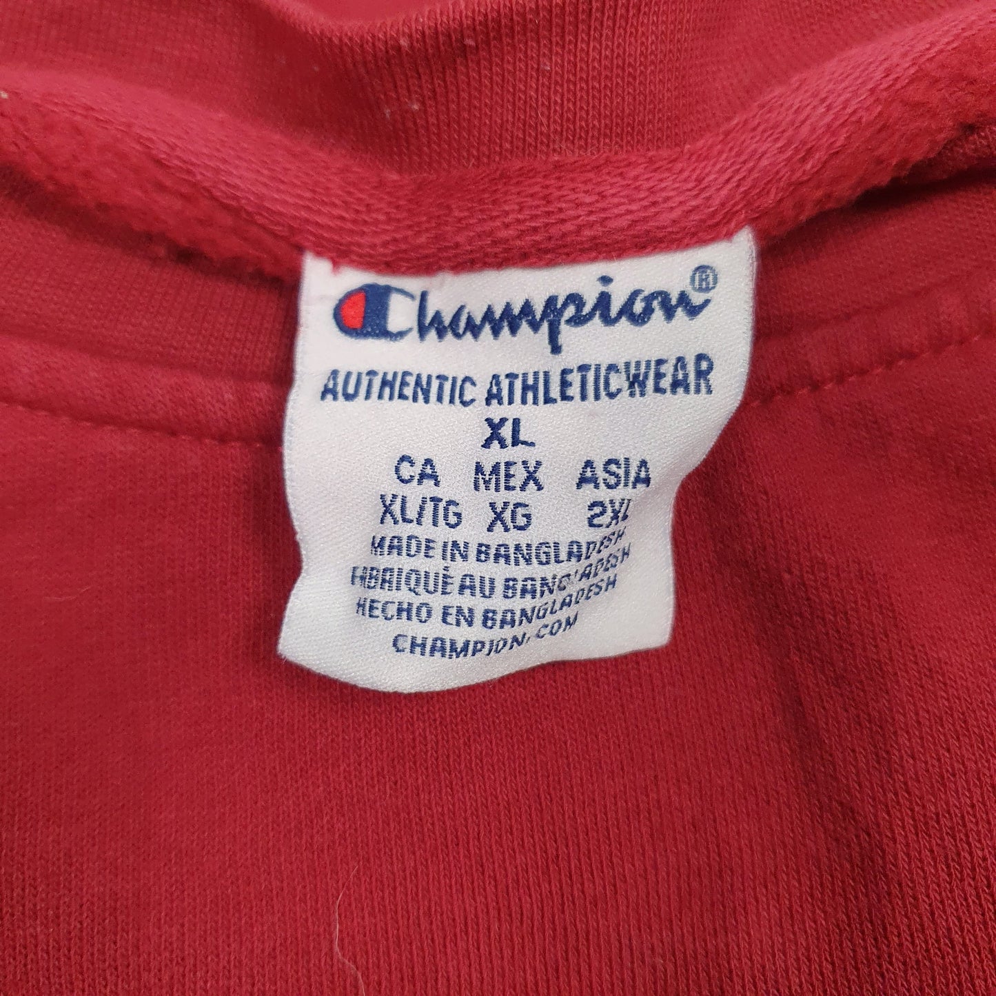 Mens Red Champion Carolina Gamecocks Crewneck Jumper