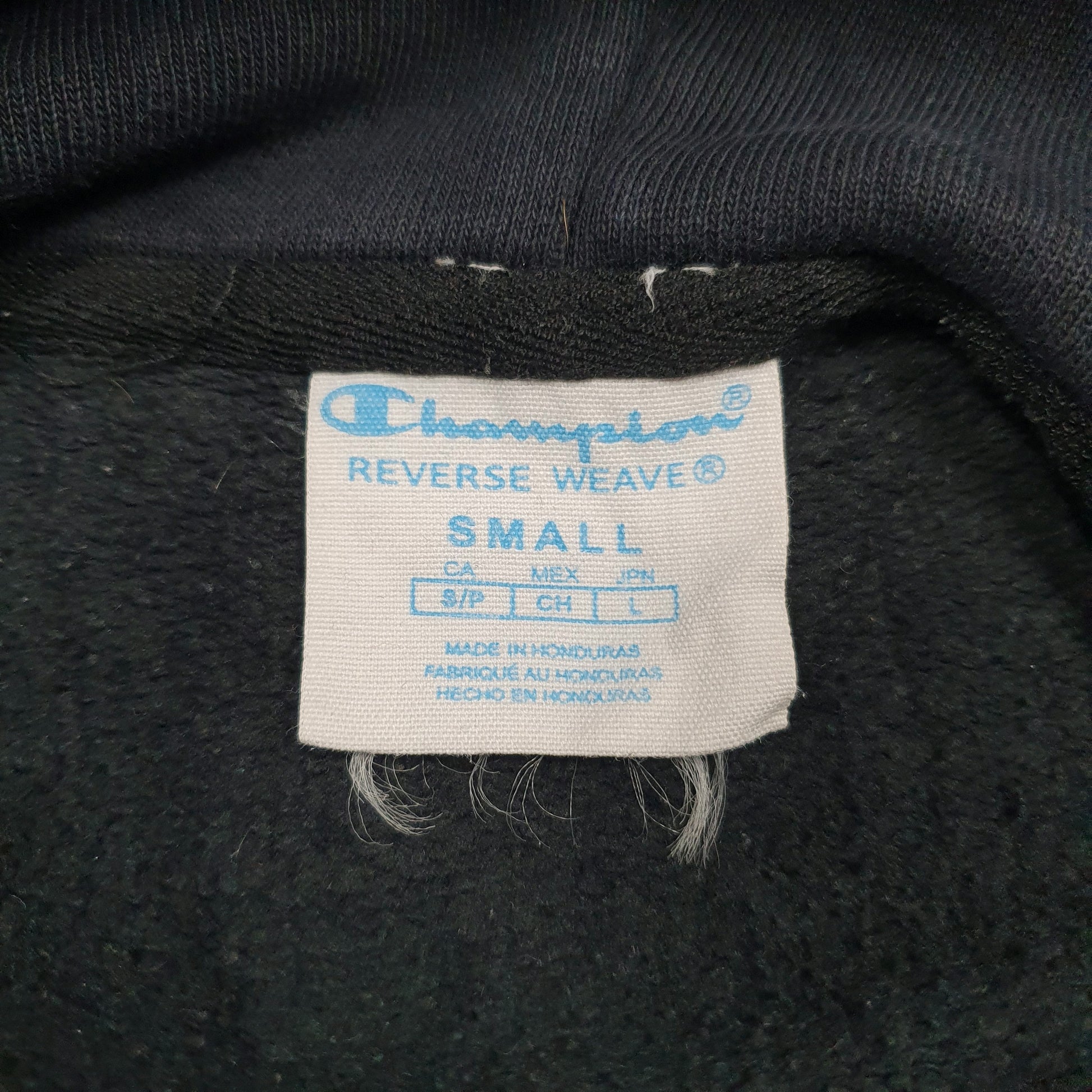 Mens Black Champion Reverse Weave Hoodie Jumper