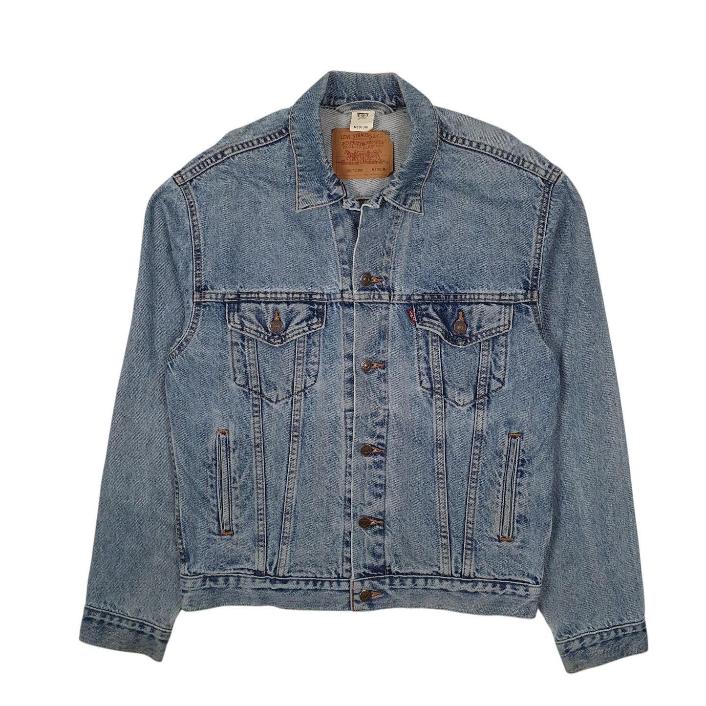 Mens Blue Levis Vintage 1990s Type 3 Trucker USA  Coat