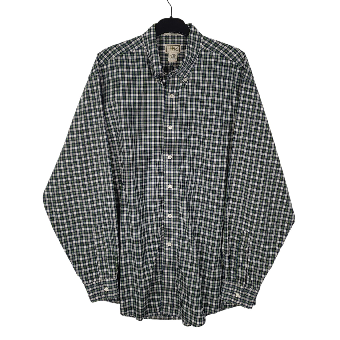 Mens Green L.L.Bean  Long Sleeve Shirt