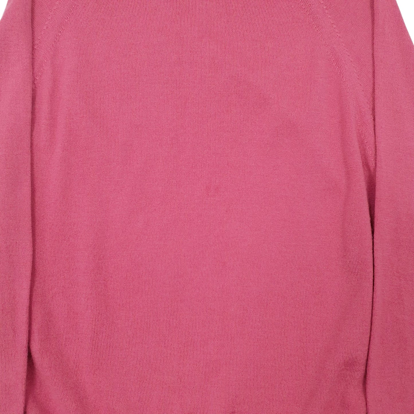 Womens Pink Country Collection Merino Wool Crewneck Jumper