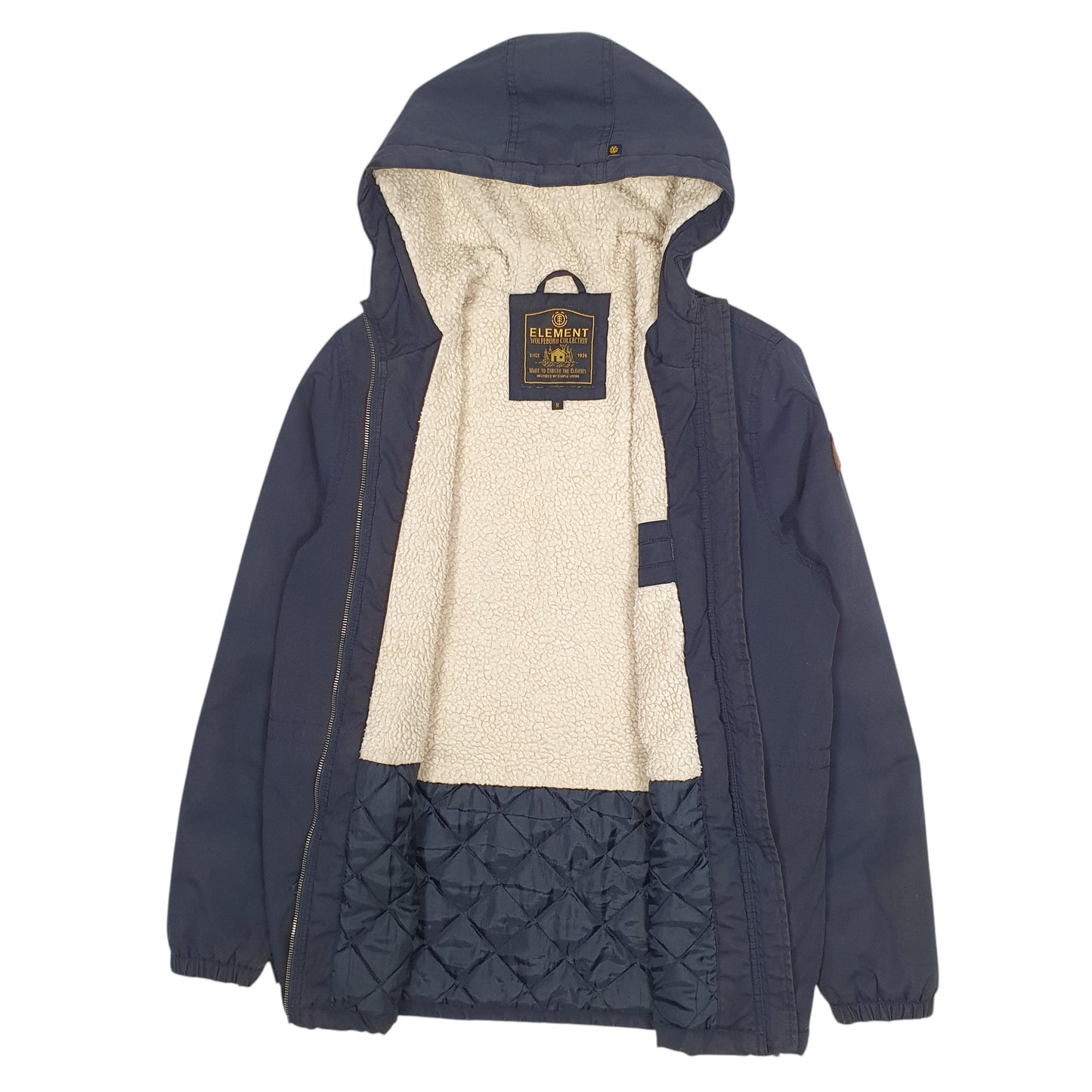 Mens Navy Element Wolfeboro Sherpa Lined  Coat