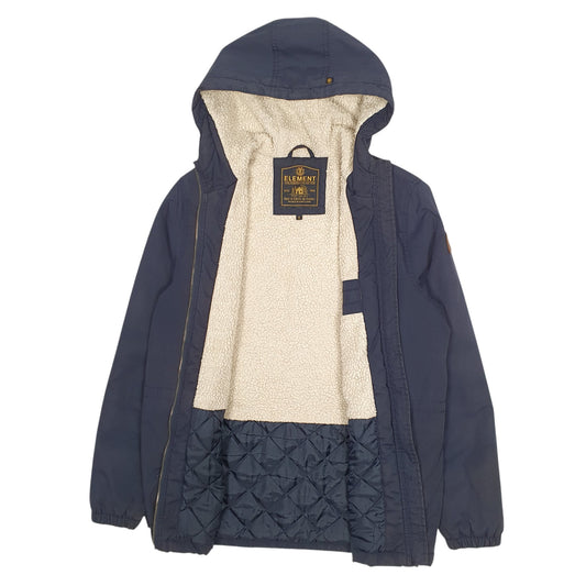 Mens Navy Element Wolfeboro Sherpa Lined  Coat