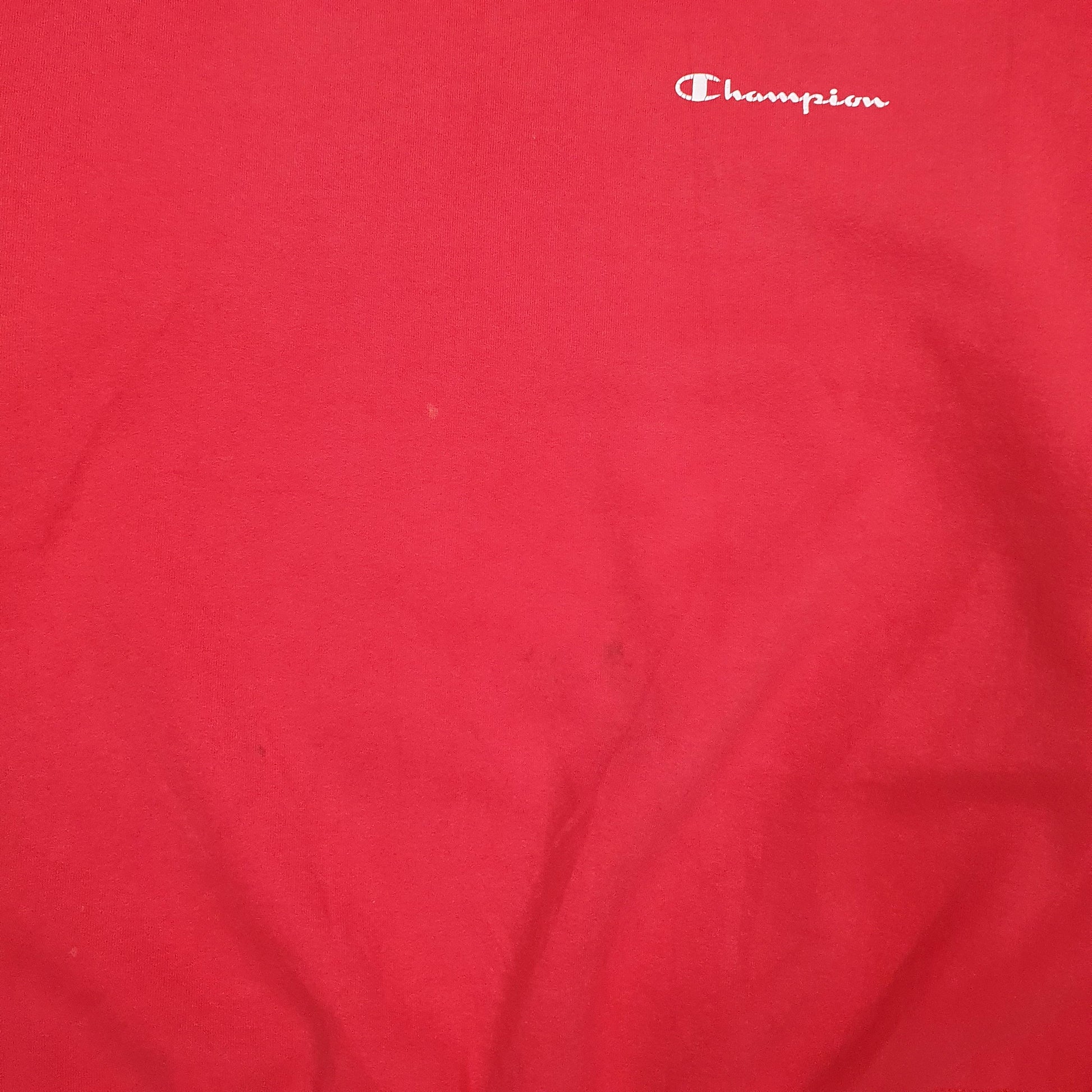 Mens Red Champion  Crewneck Jumper