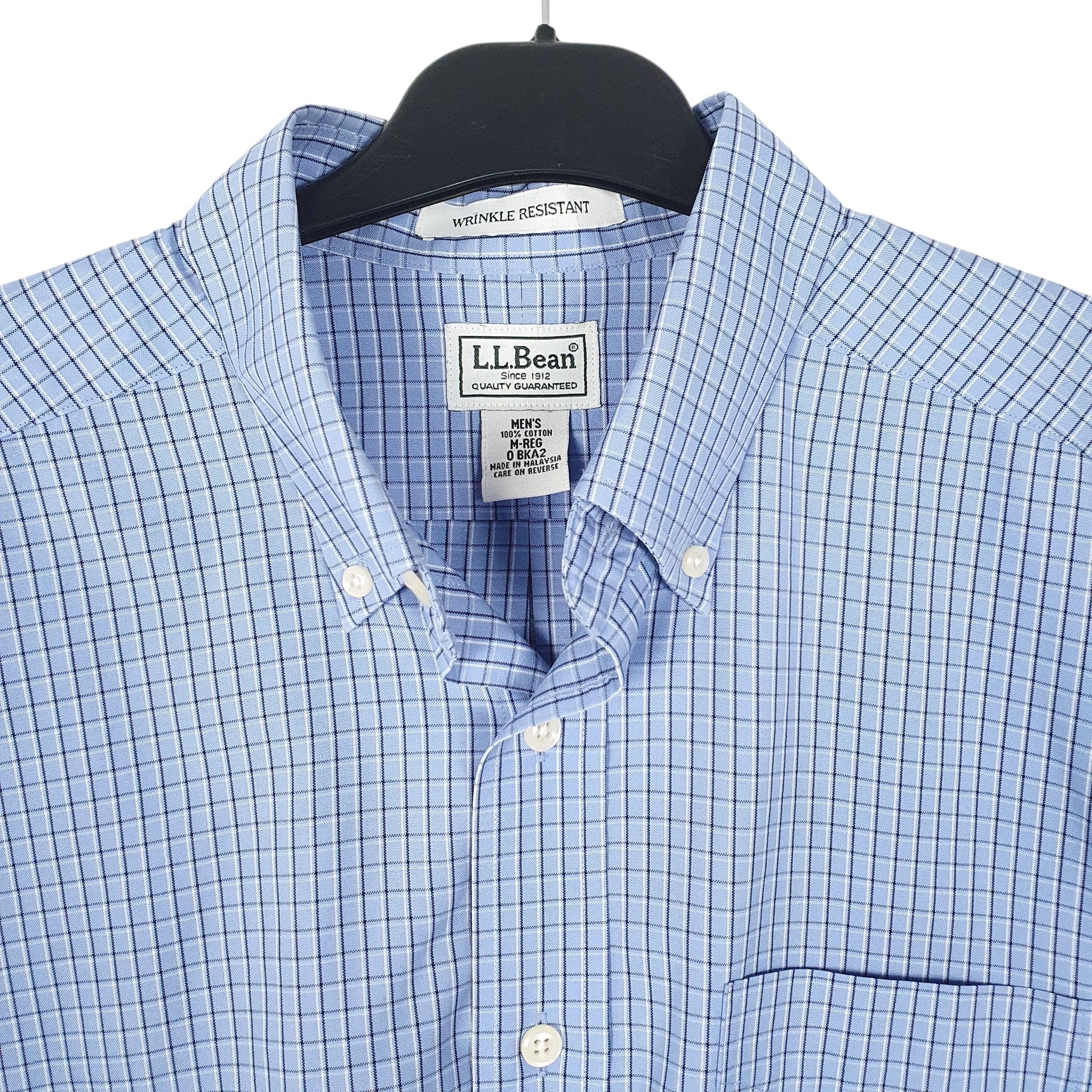 Mens Blue LL Bean   Shirt