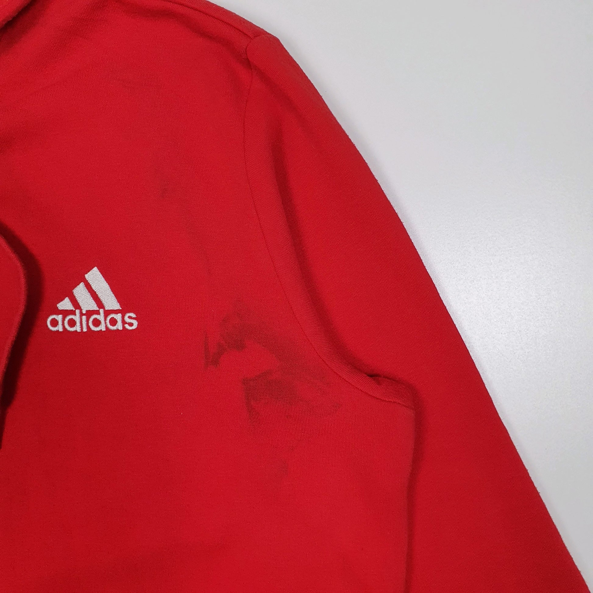 Mens Red Adidas  Hoodie Jumper
