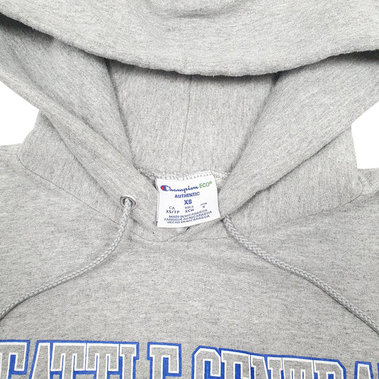Mens Grey Champion Seattle Central College Hoodie Jumper