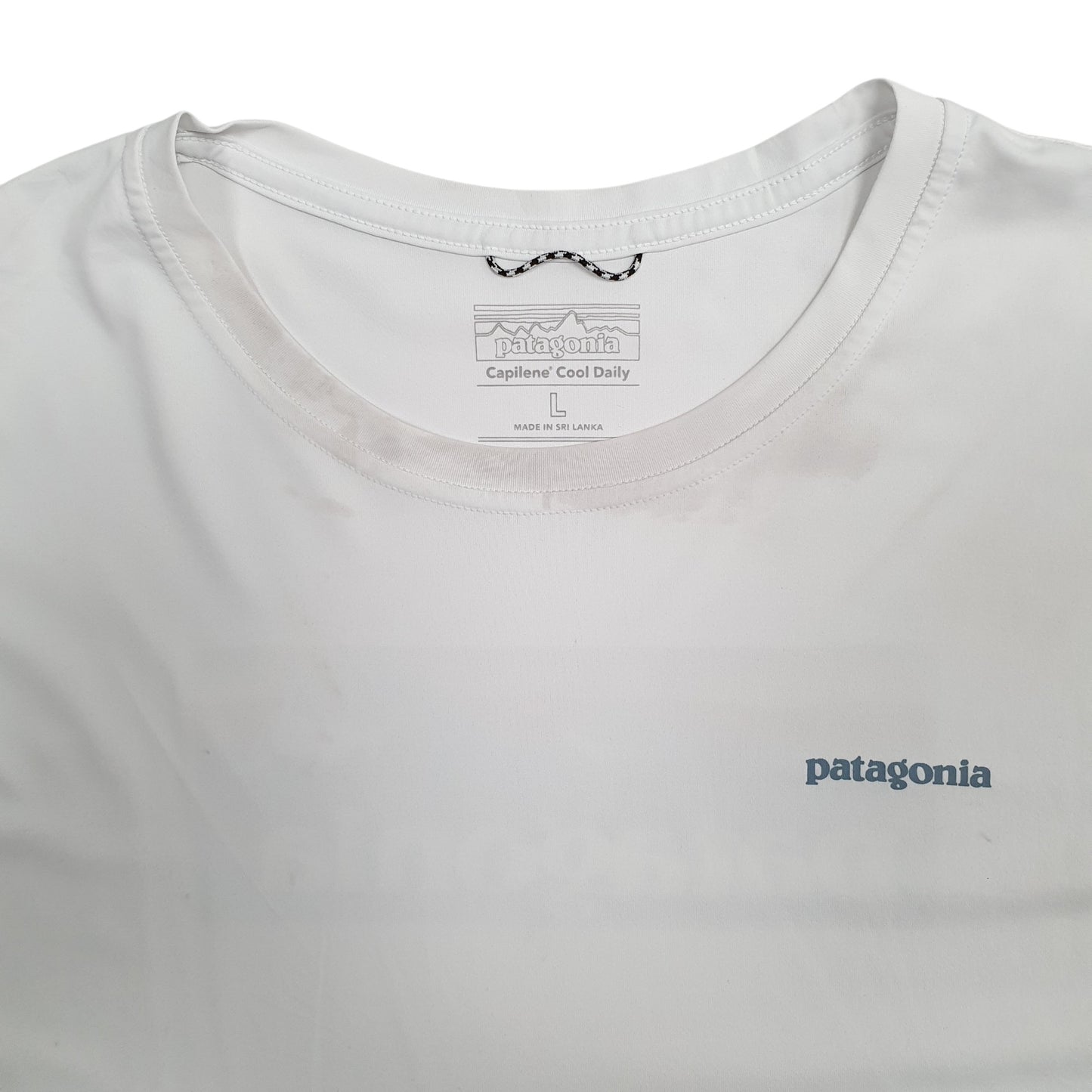 Mens White Patagonia Capilene Cool Daily  T Shirt