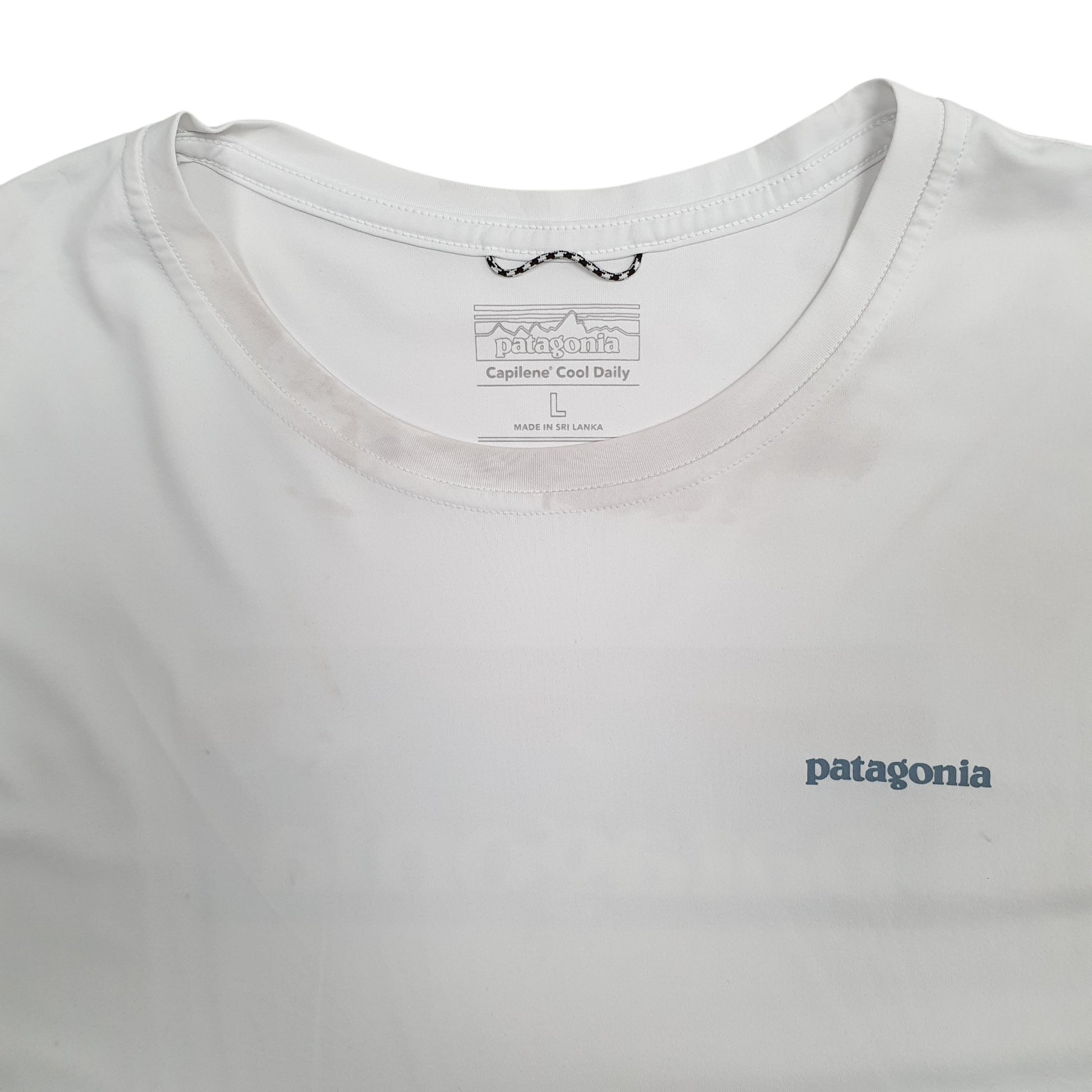 Mens White Patagonia Capilene Cool Daily  T Shirt