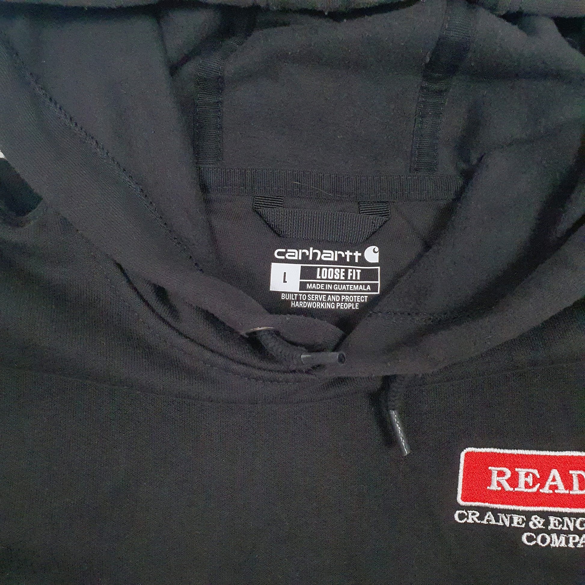 Mens Black Carhartt  Hoodie Jumper