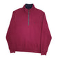 Mens Burgundy Nautica  Quarter Zip Jumper