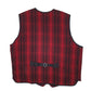 Mens Red Woolrich Waistcoat Full Zip Coat