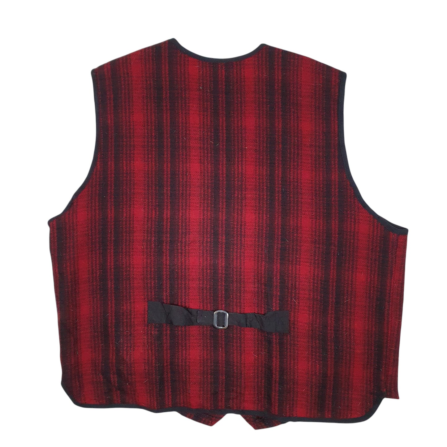 Mens Red Woolrich Waistcoat Full Zip Coat