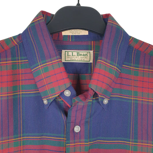 Mens Navy L.L.Bean Vintage 90s Made In USA  Shirt