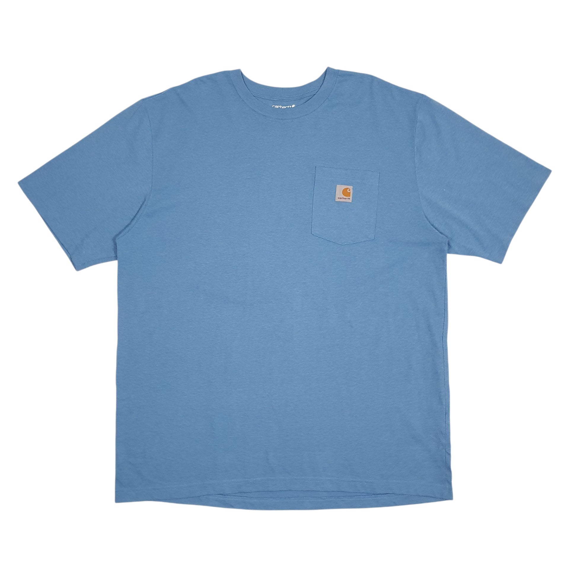 Mens Blue Carhartt K87 H54 Short Sleeve T Shirt