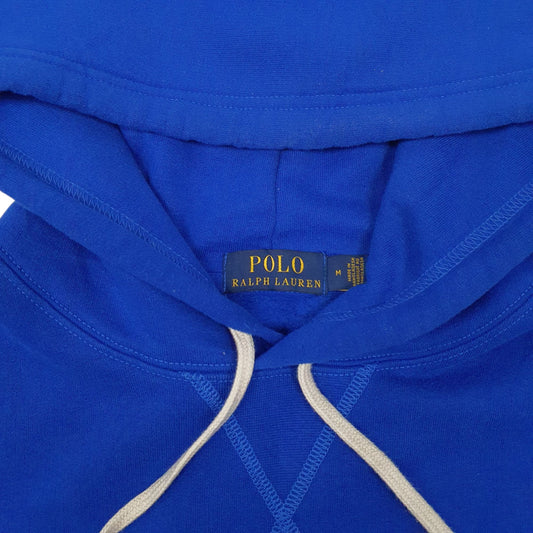 Mens Blue Polo Ralph Lauren Spellout Hoodie Jumper