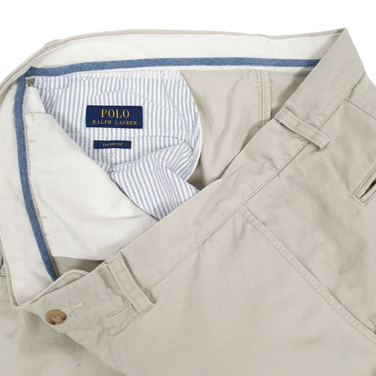 Mens Cream Polo Ralph Lauren Classic Fit.  Trousers