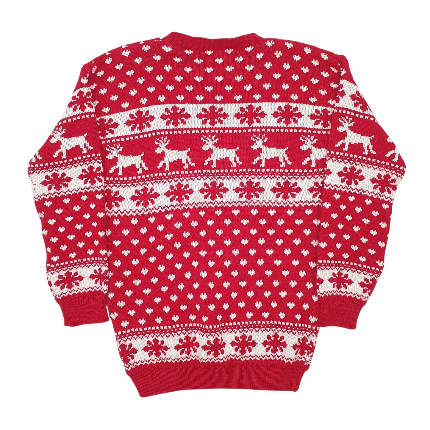 Womens Red Unbranded Christmas Made In The UK Crewneck Jumper