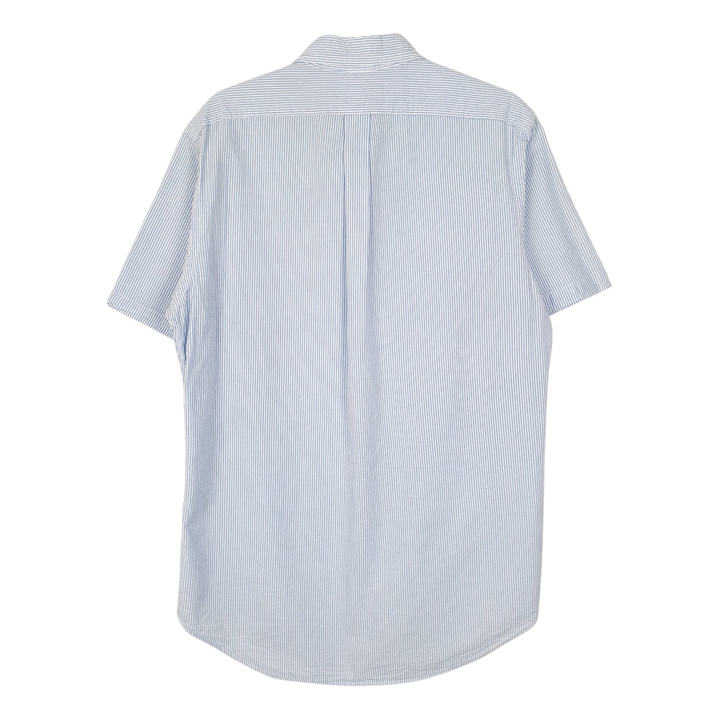 Mens Blue Ralph Lauren Seersucker  Shirt