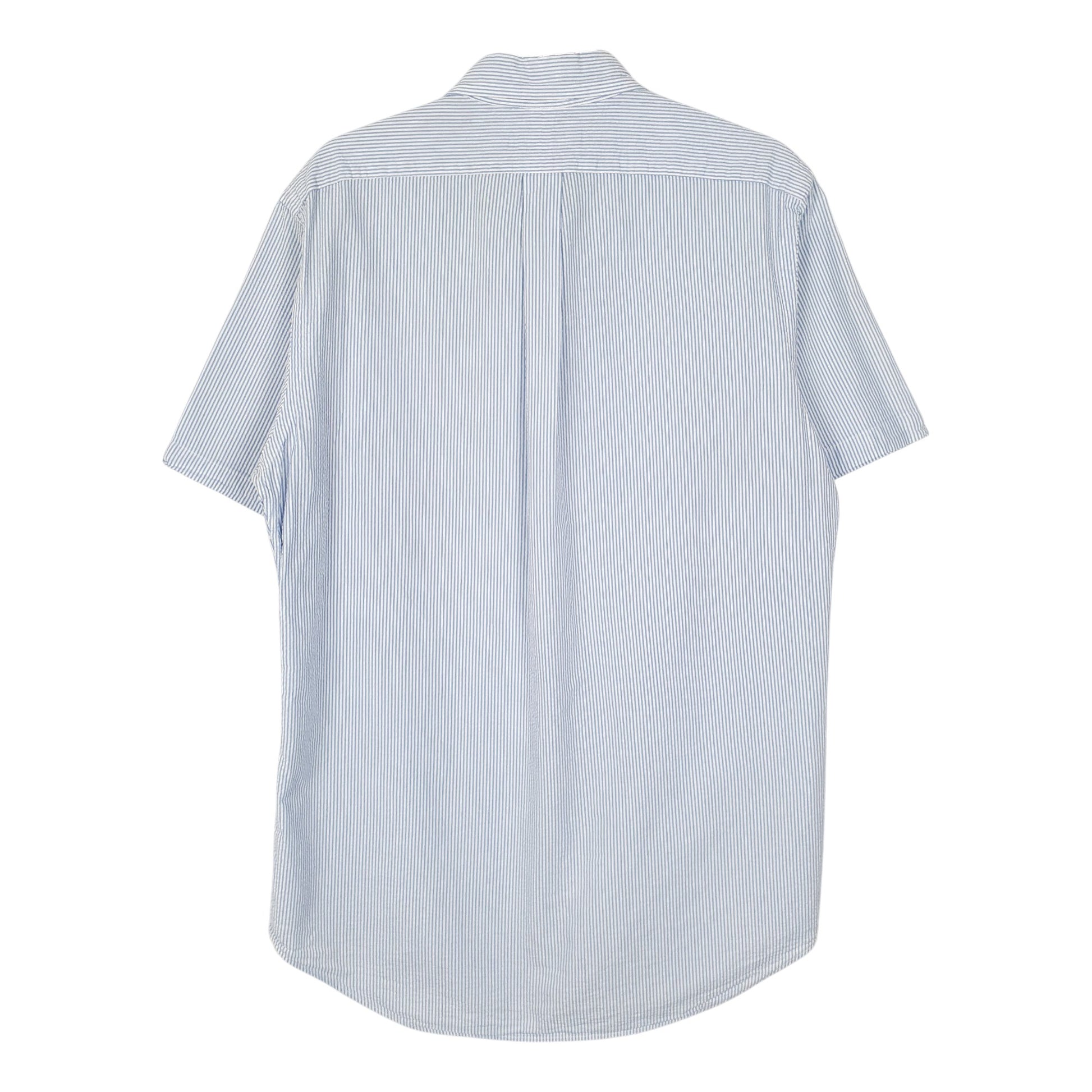 Mens Blue Ralph Lauren Seersucker  Shirt