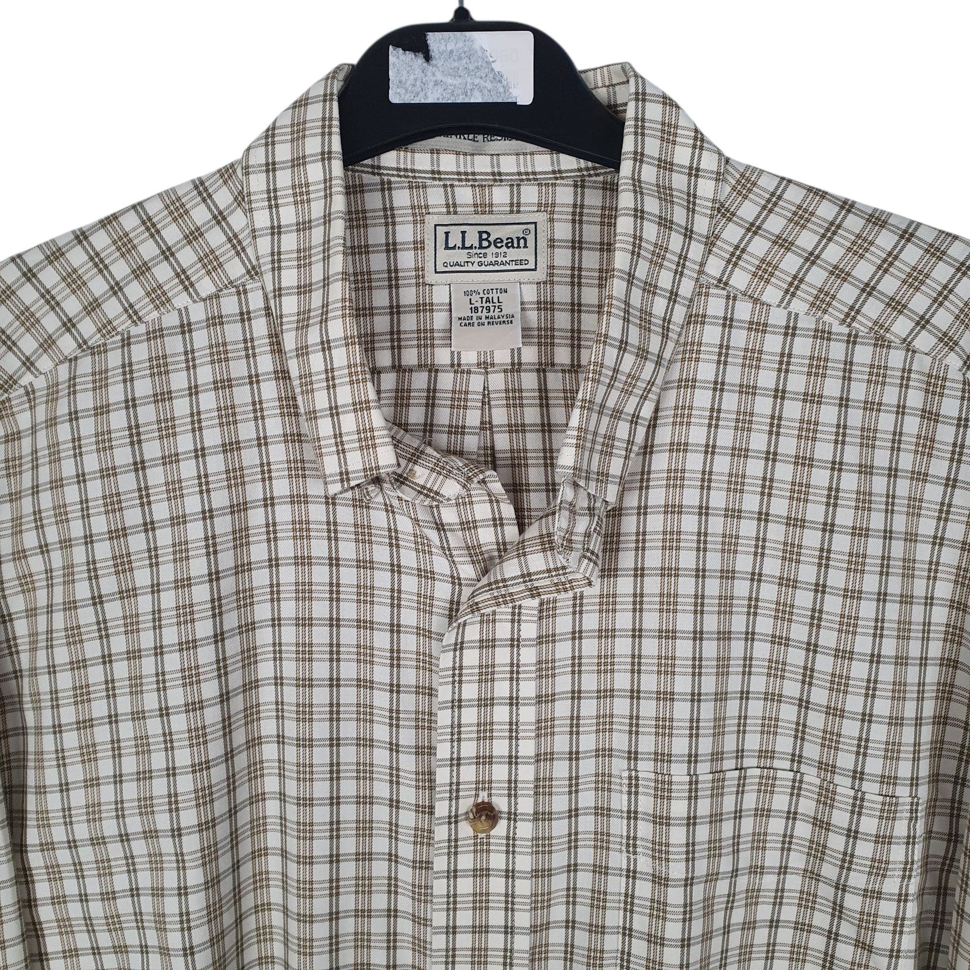 Mens Green L.L.Bean   Shirt