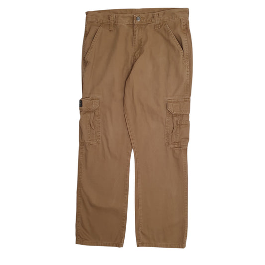 Mens Beige Wrangler  Cargo Trousers