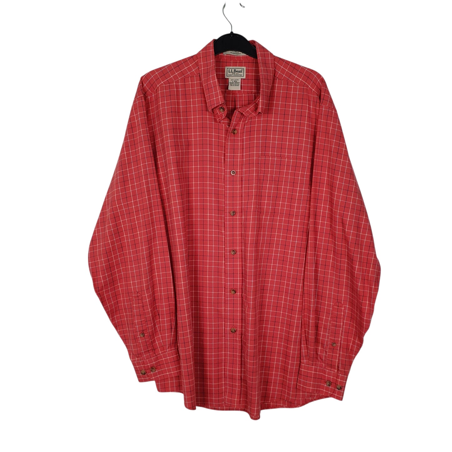Mens Pink L.L.Bean  Long Sleeve Shirt