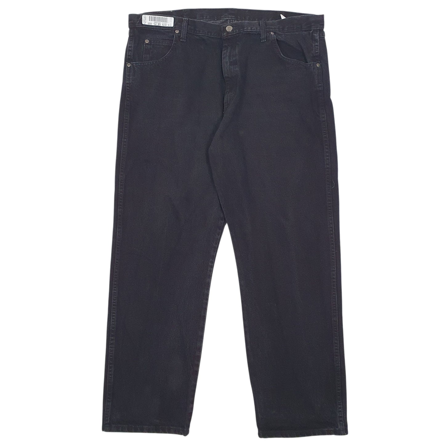 Mens Black Wrangler Rugged Wear Casual JeansW42 L30