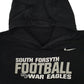 Womens Black Nike South Forsyth Football Hoodie Jumper