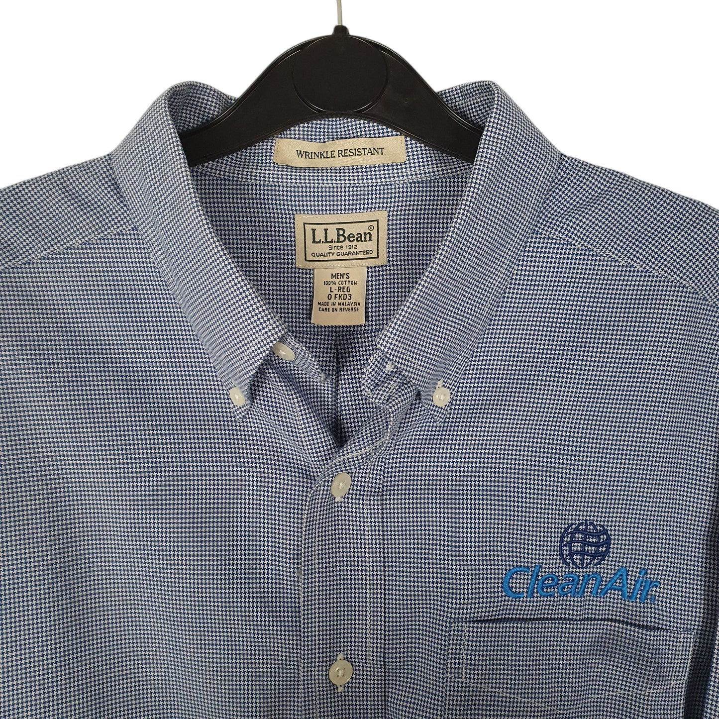 Mens Blue L.L.Bean   Shirt