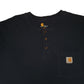 Mens Navy Carhartt Henley  T Shirt
