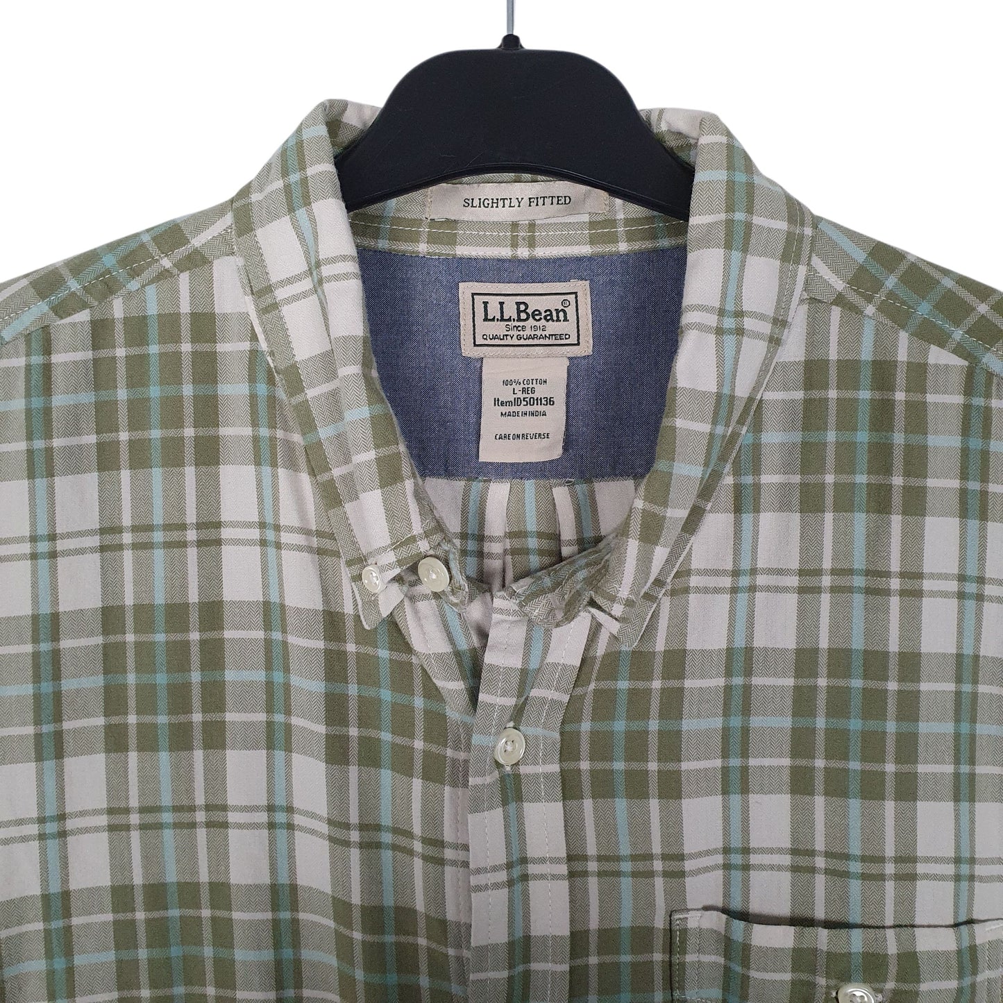Mens Green L.L.Bean   Shirt