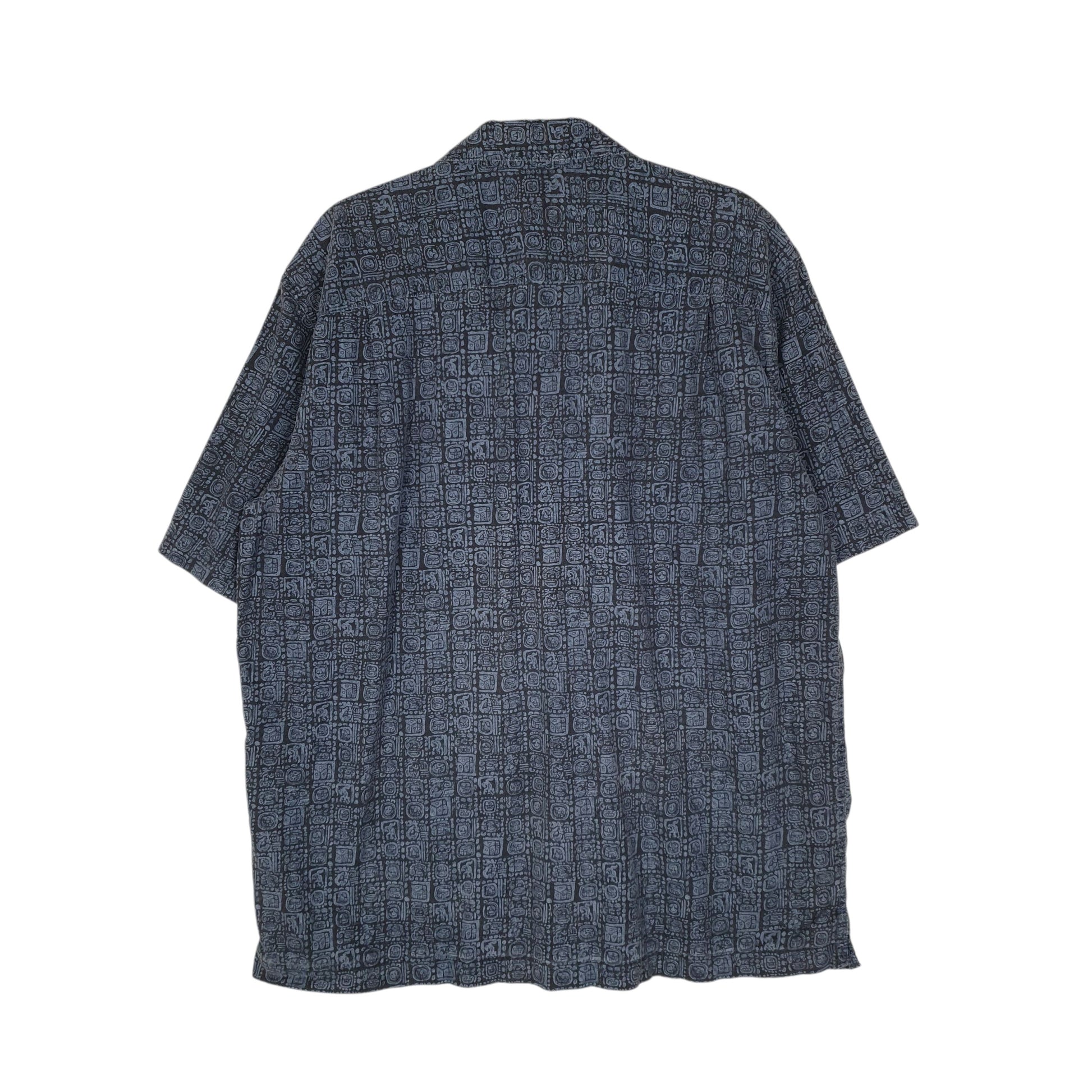 Mens Navy L.L.Bean Paisley  Shirt