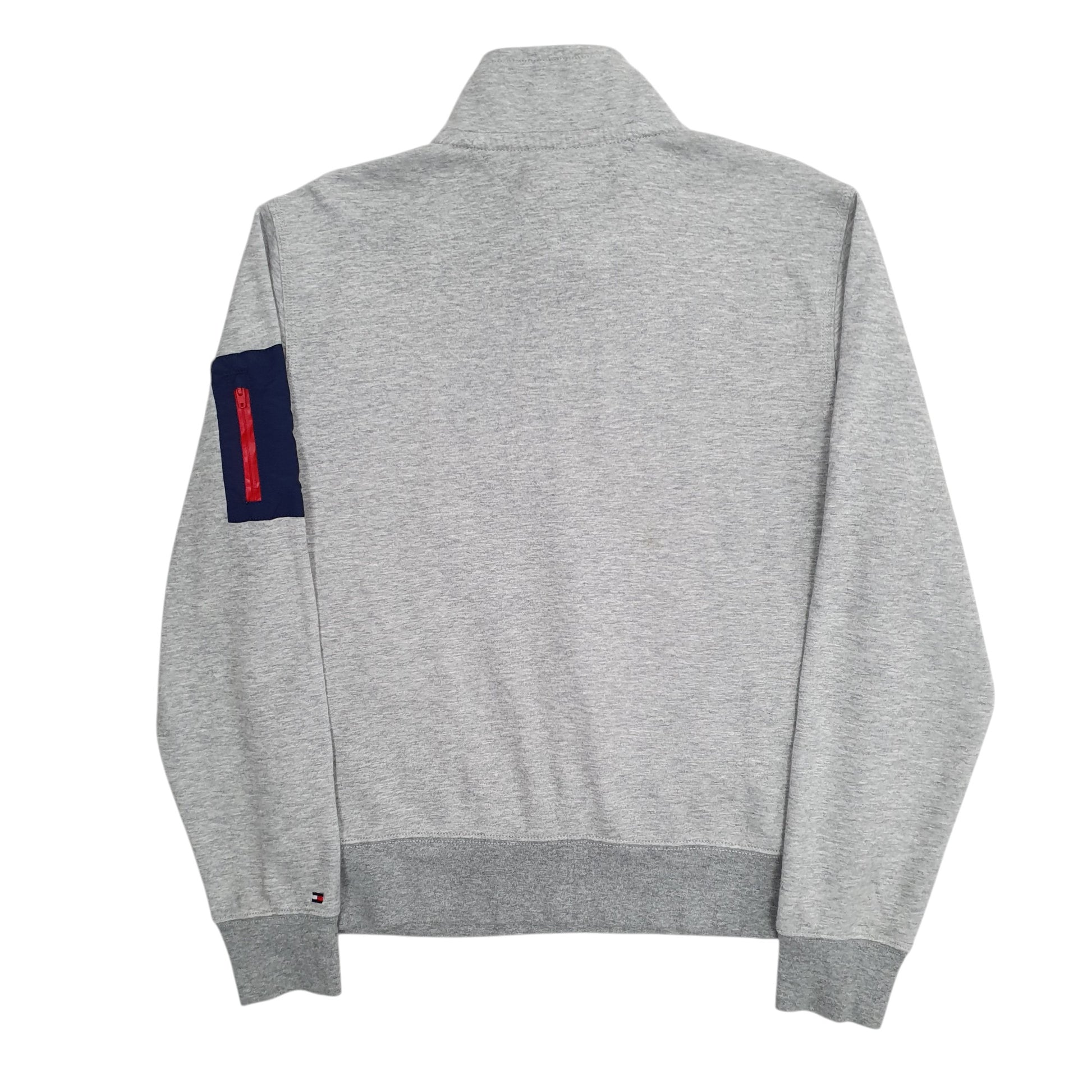 Mens Grey Tommy Hilfiger  Quarter Zip Jumper