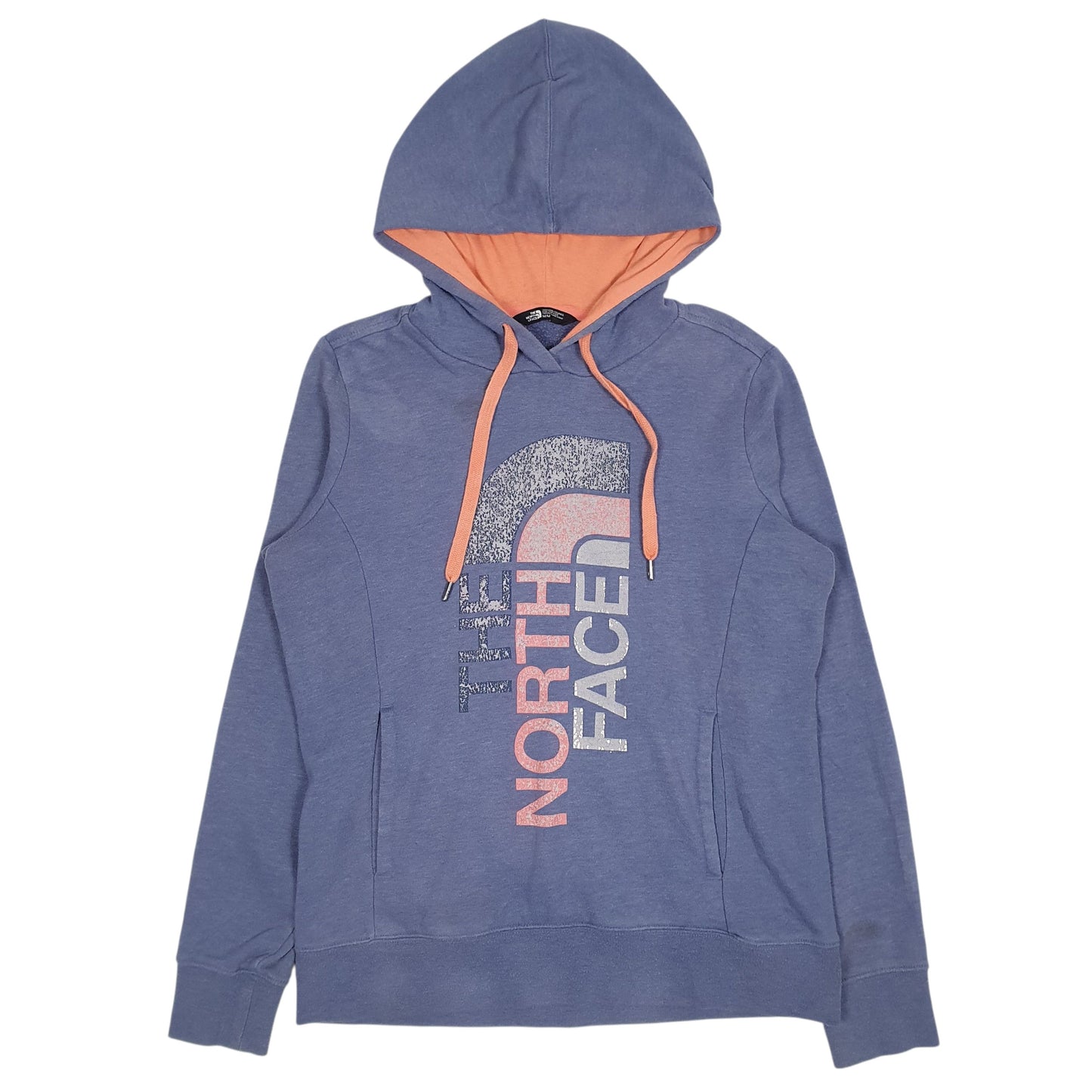 Womens Blue The North Face Spellout Hoodie Jumper