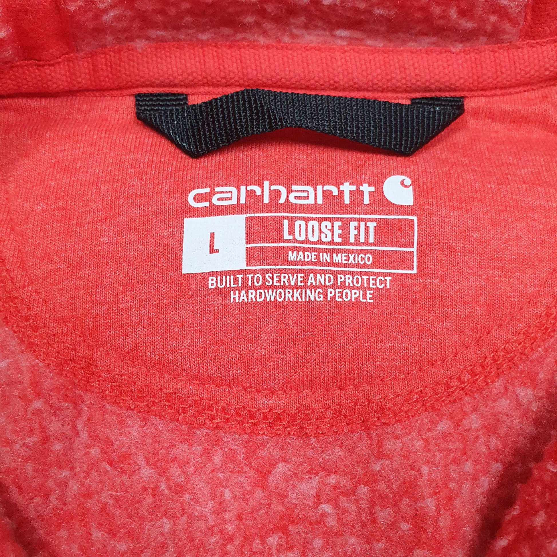 Mens Red Carhartt  Hoodie Jumper