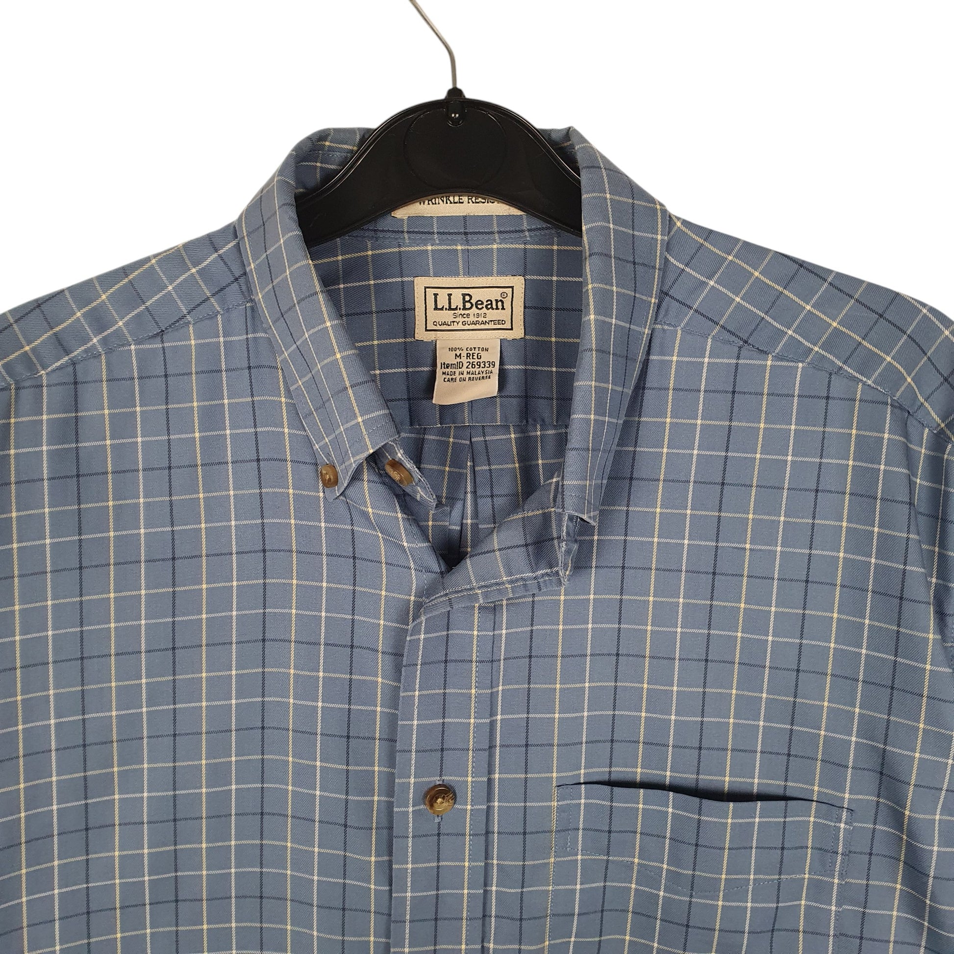Mens Blue L.L.Bean   Shirt