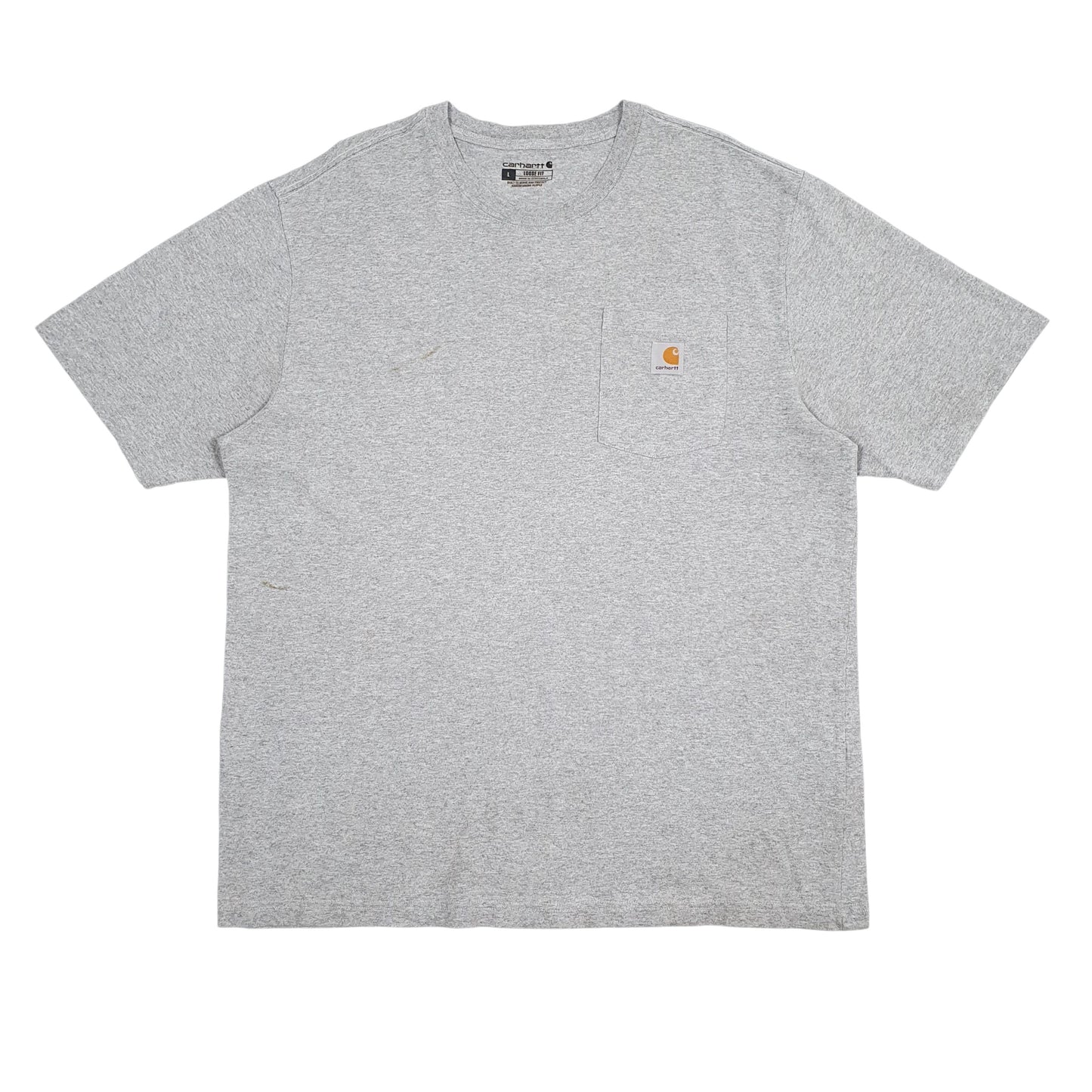 Mens Grey Carhartt  Short Sleeve T Shirt