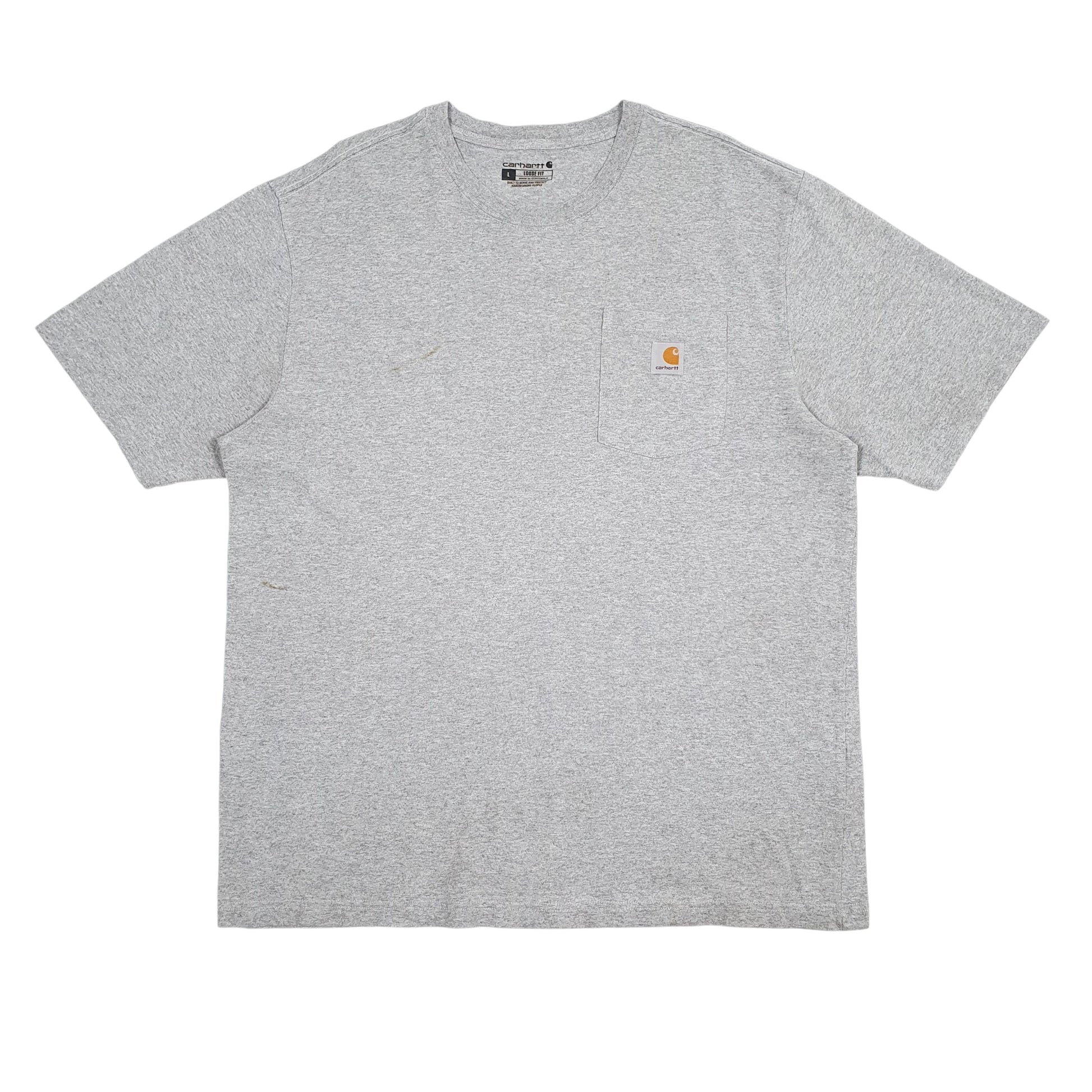 Mens Grey Carhartt  Short Sleeve T Shirt