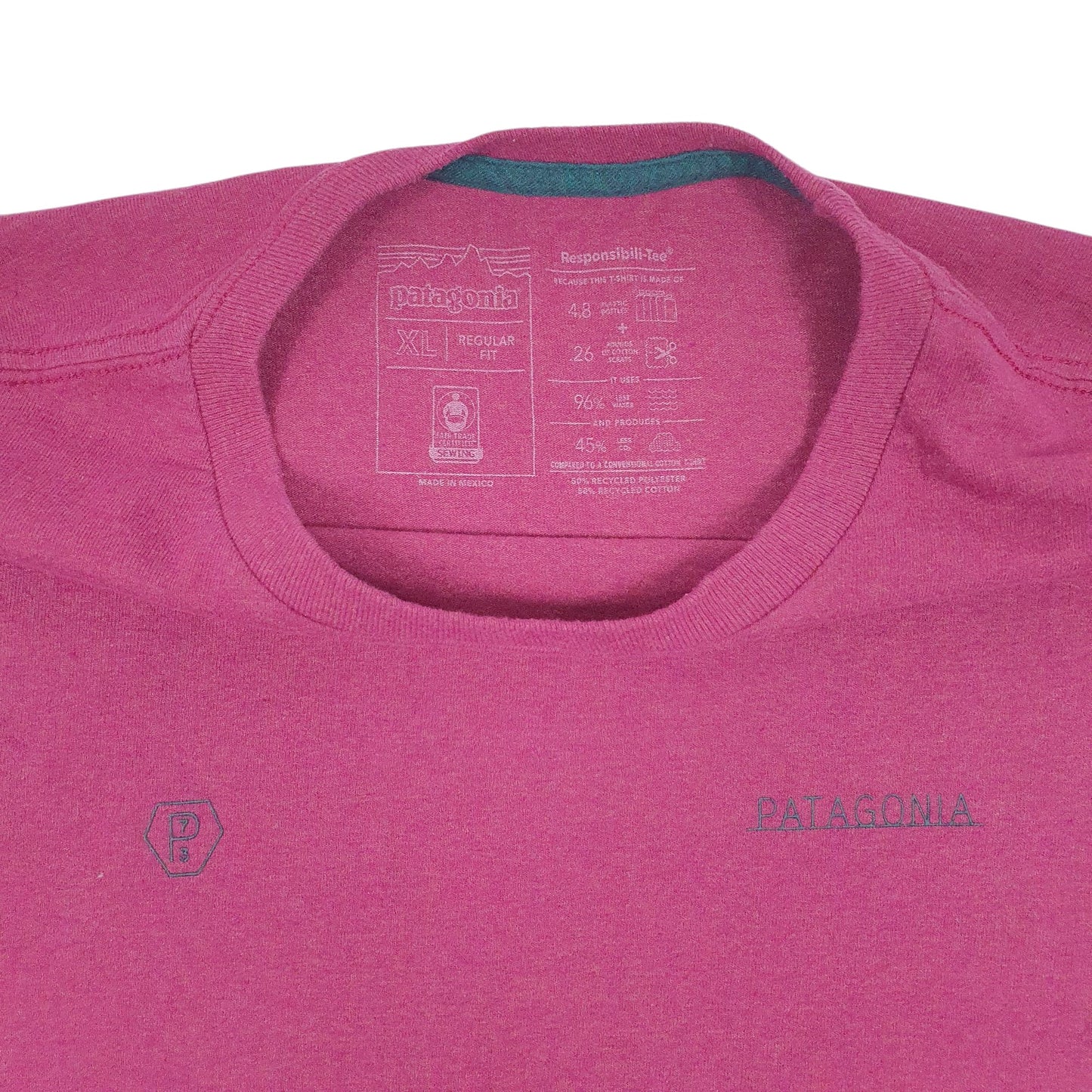 Mens Burgundy Patagonia   T Shirt