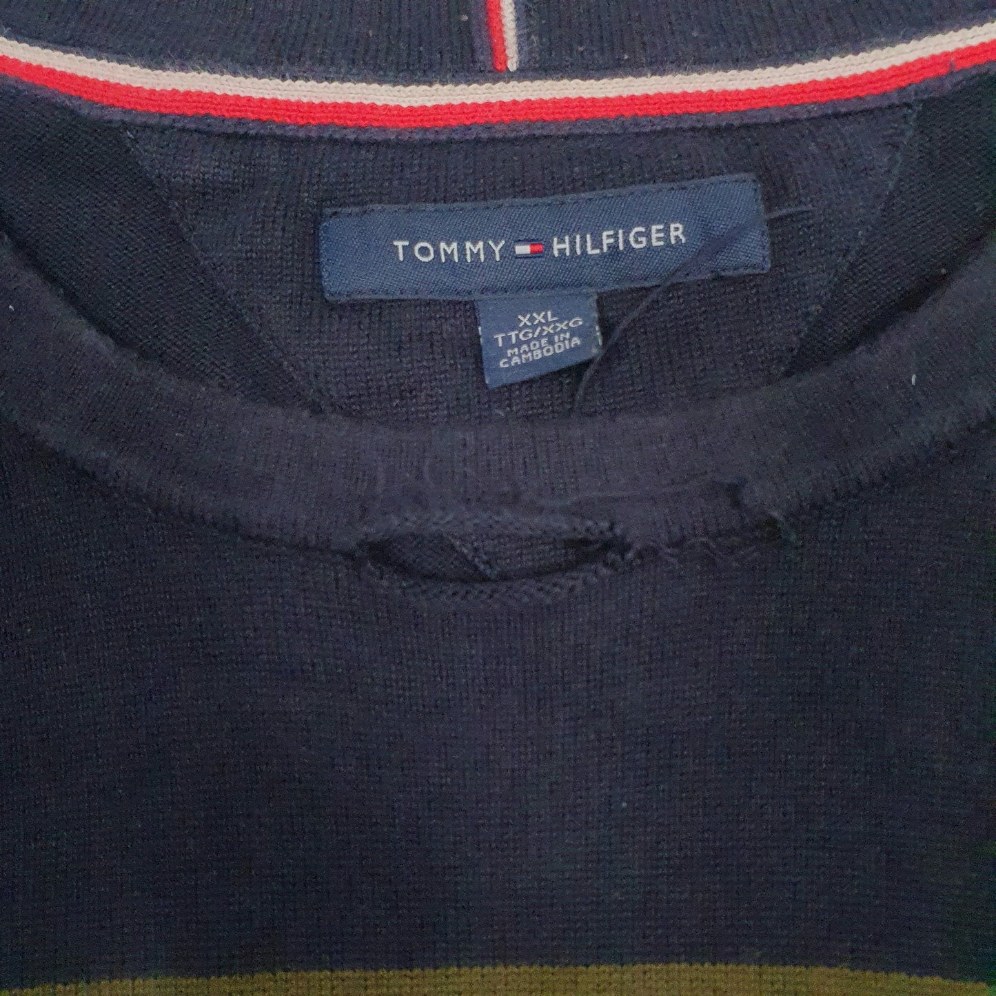 Mens Grey Tommy Hilfiger  Crewneck Jumper