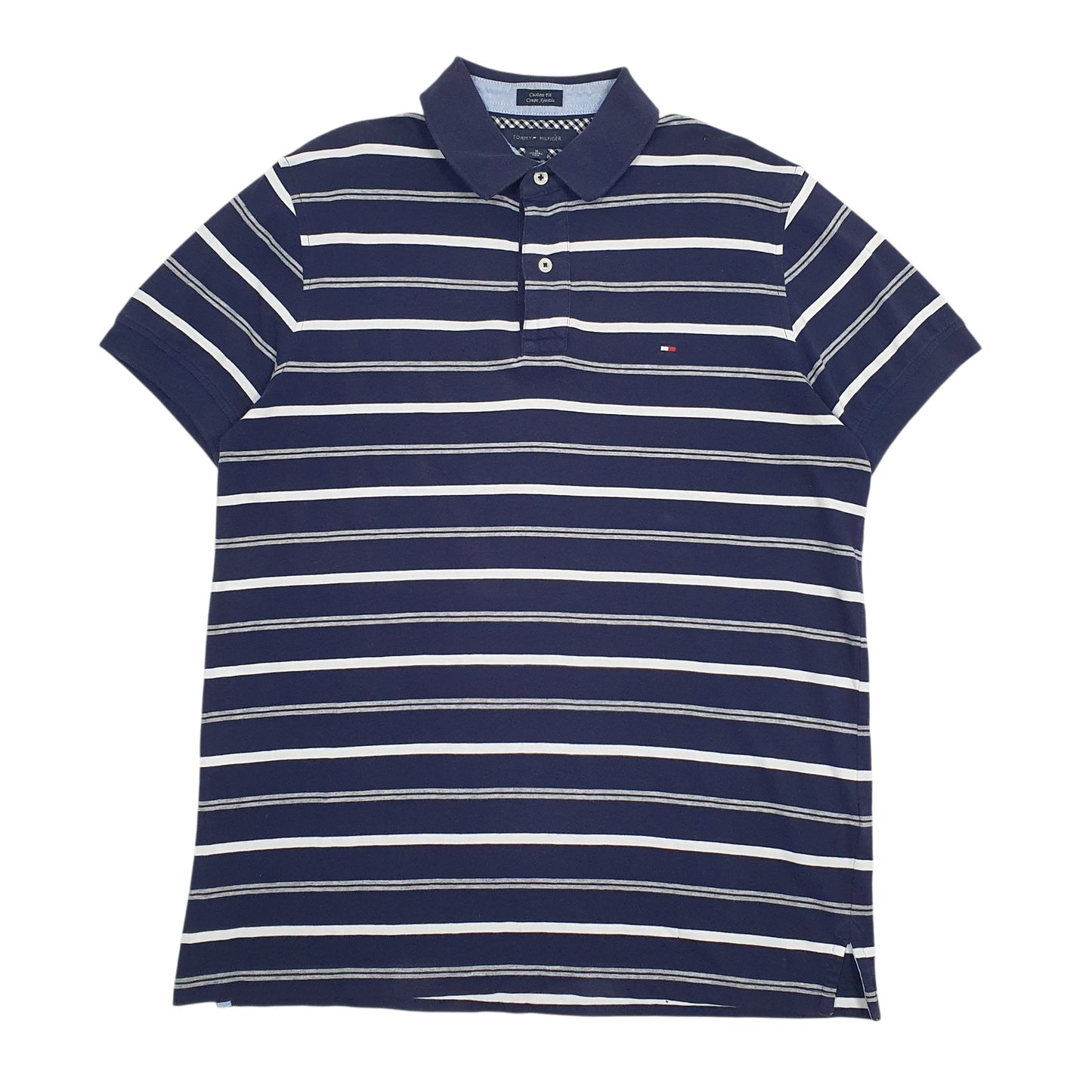 Mens Navy Tommy Hilfiger  Short Sleeve Polo Shirt