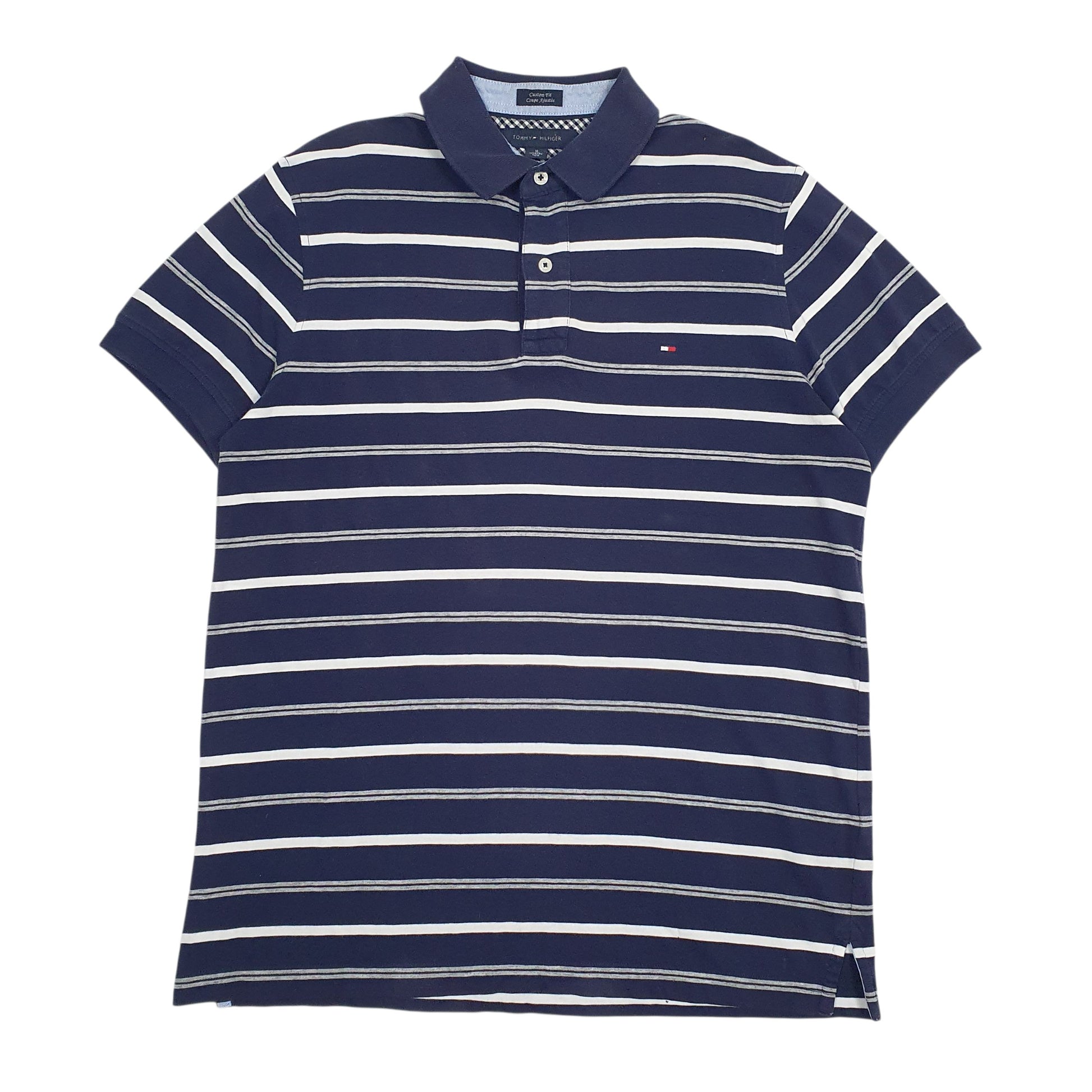 Mens Navy Tommy Hilfiger  Short Sleeve Polo Shirt