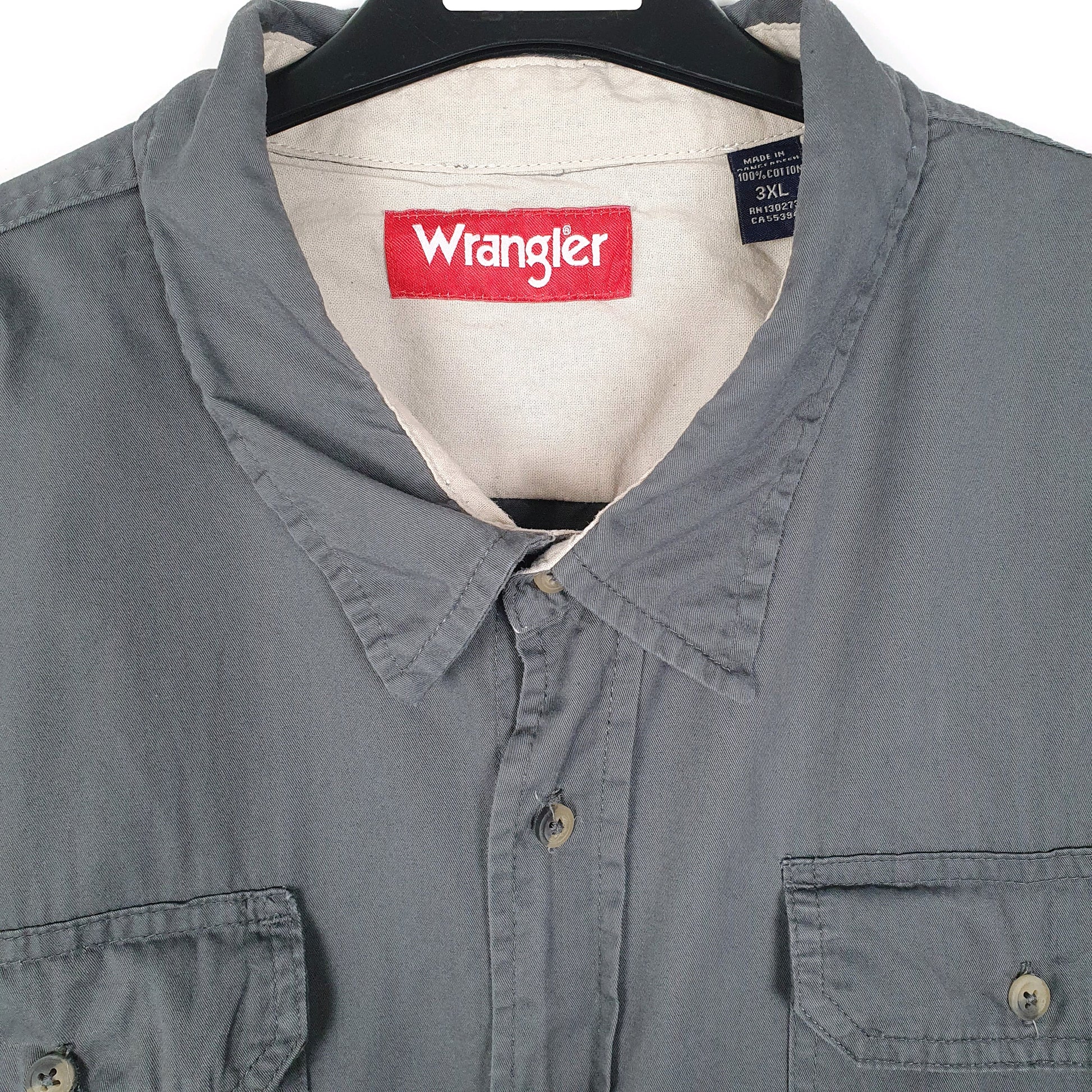 Mens Grey Wrangler   Shirt