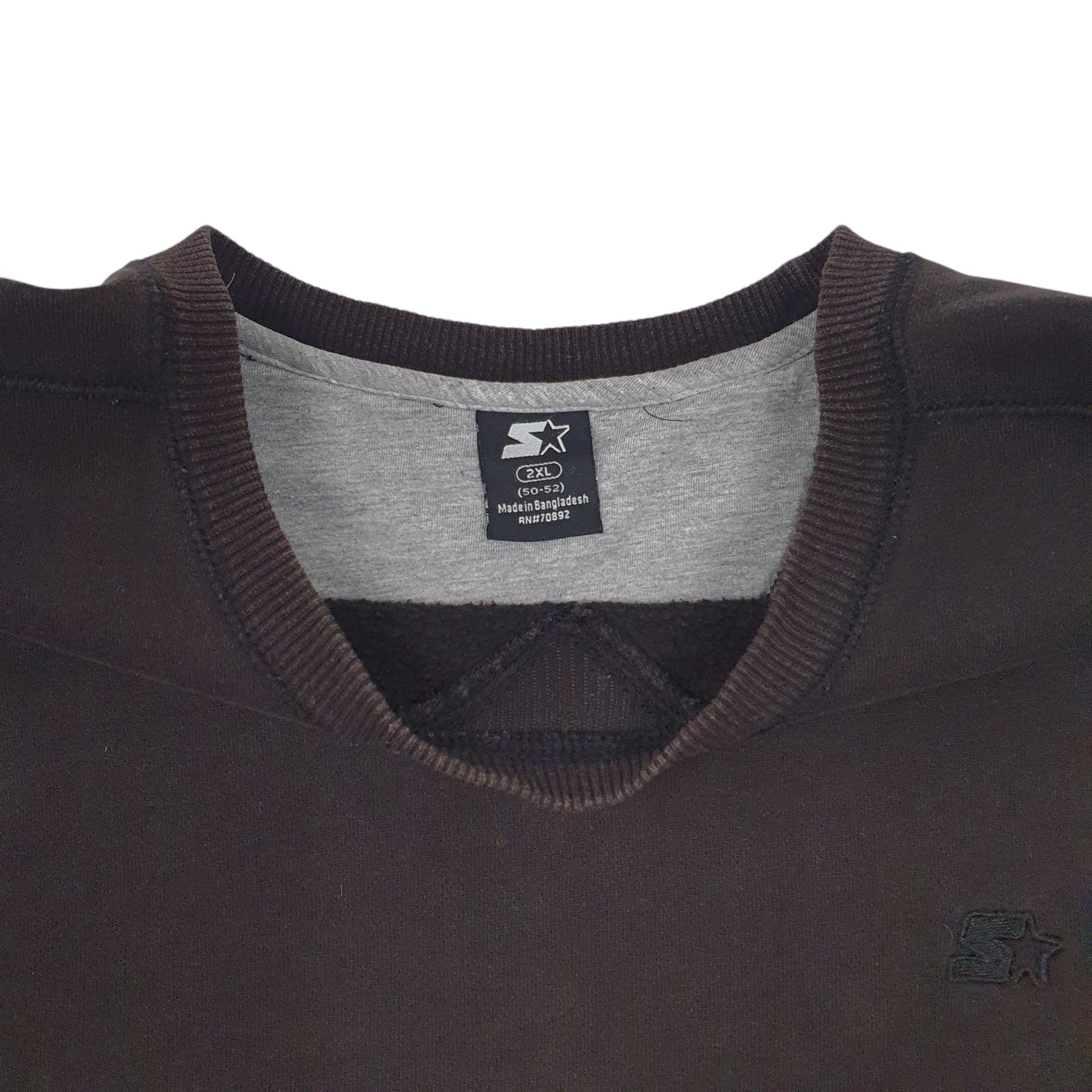 Mens Black Starter  Crewneck Jumper