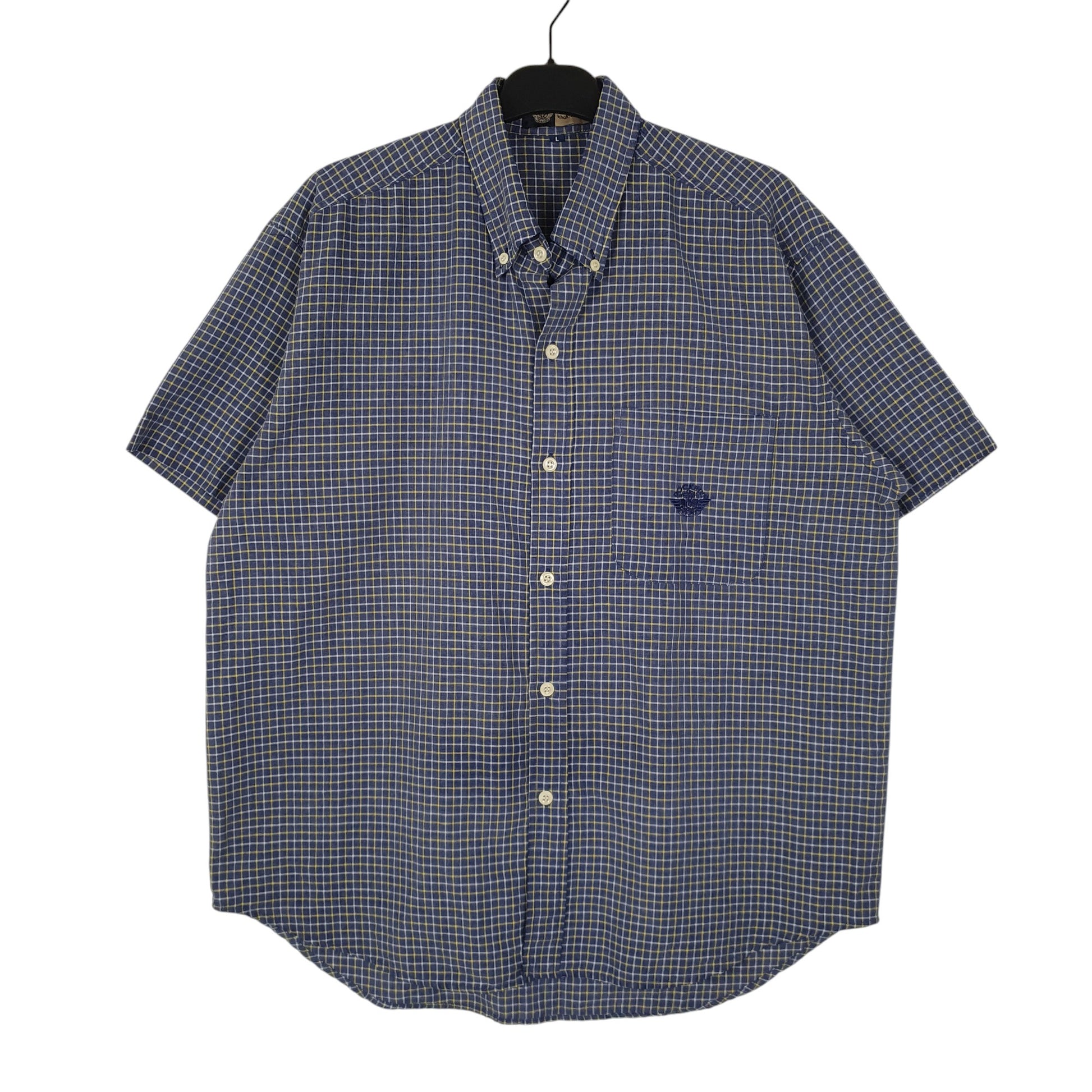 Mens Navy Dockers  Short Sleeve Shirt