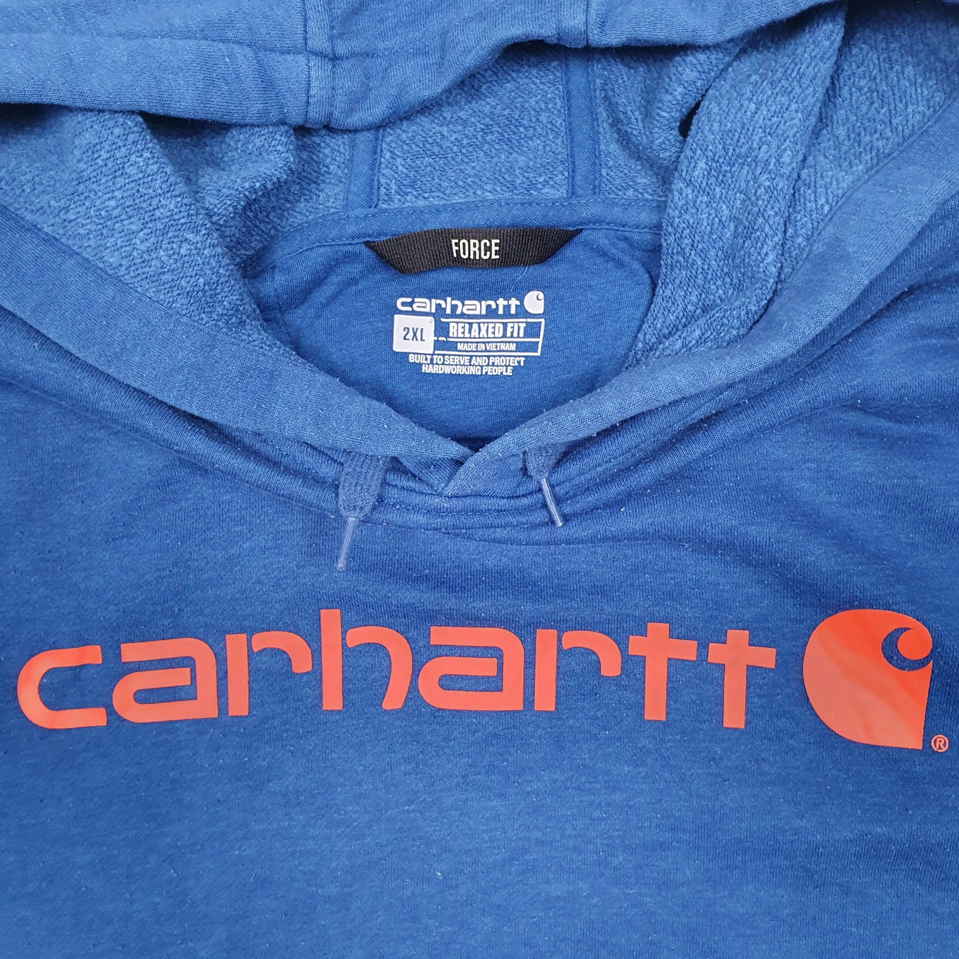 Mens Blue Carhartt  Hoodie Jumper