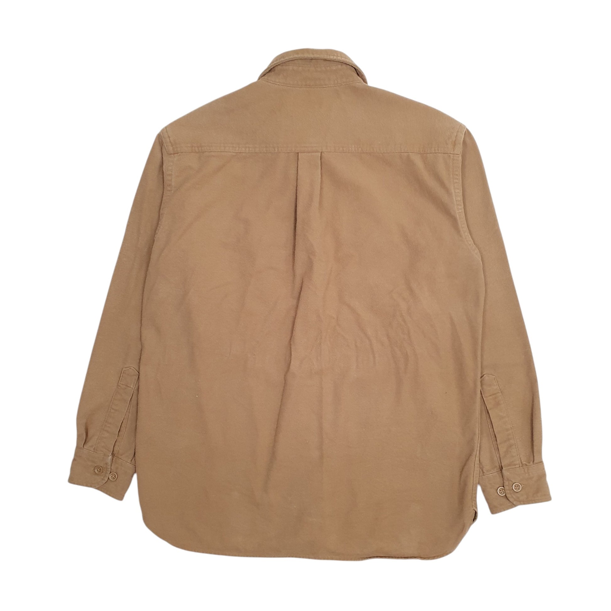 Mens Beige L.L.Bean Chamois  Shirt